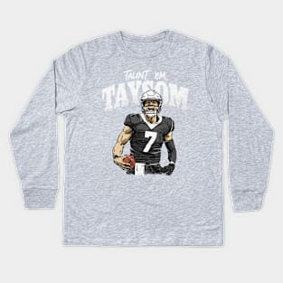 Taysom Hill New Orleans Taunt Kids Long Sleeve T-Shirt